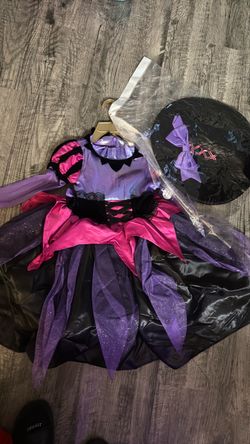 Girls Witch Halloween Costume with Hat