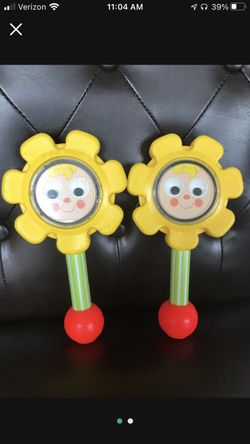 Baby rattles vintage fisher price 1973