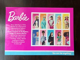 Barbie book of 10 stamps
