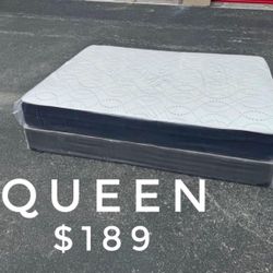 NEW Mattress Queen Size Regular With Box Spring // Offer  🚚