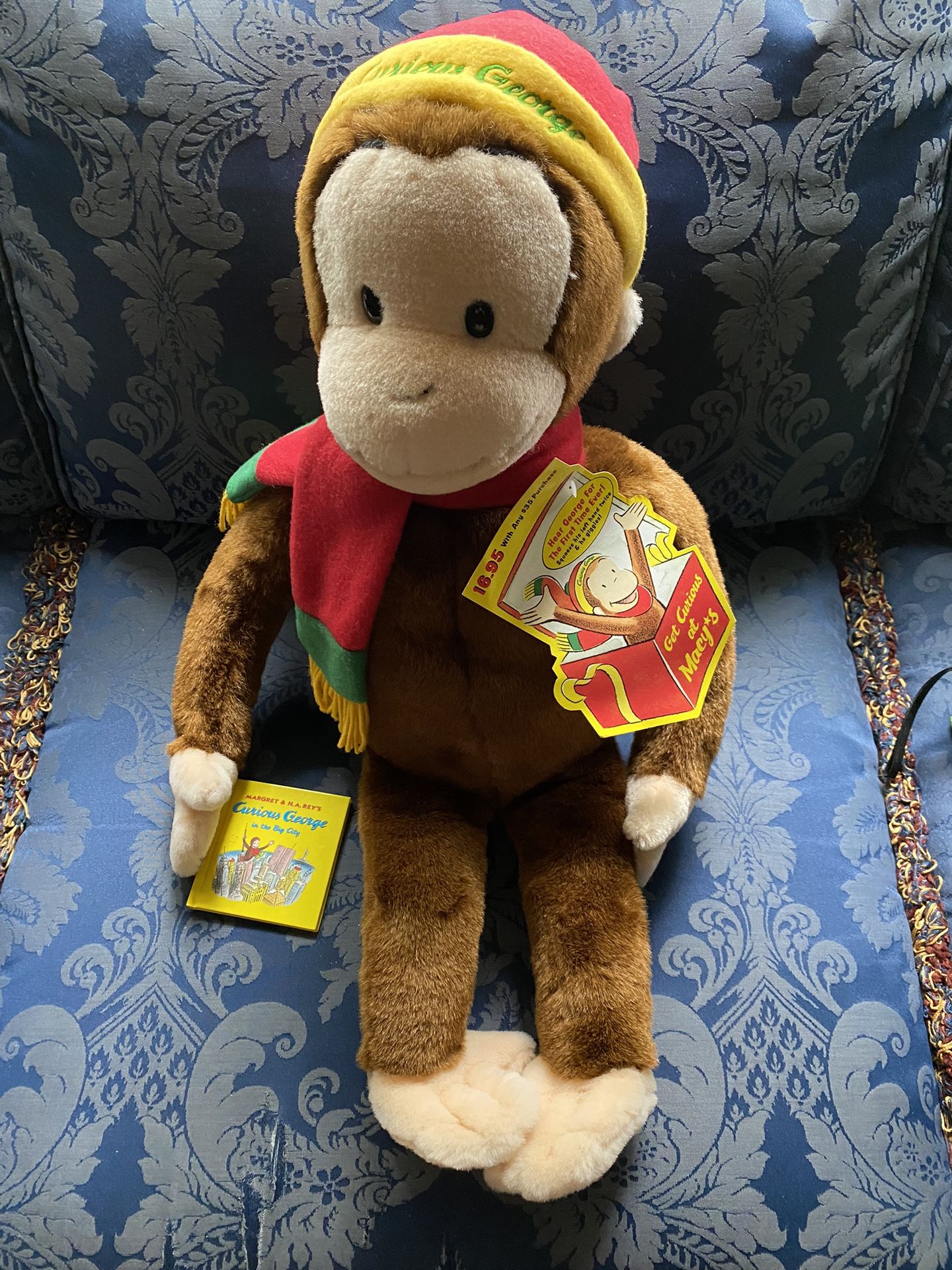 Macy’s Limited Edition Curious George Plush With Mini Book