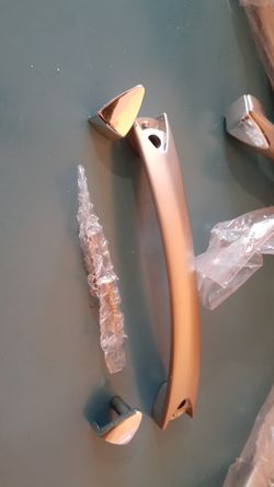 Plastic silver cabinets handles