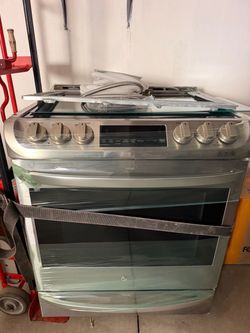 LG stainless steel electric stove