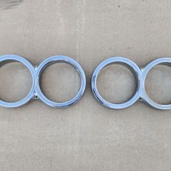 OEM 1963 & 1964 Chrysler Headlight Bezel Trim Surround Ring Pair