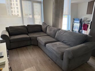 Grey Microfiber L Shaped Sectional Cost