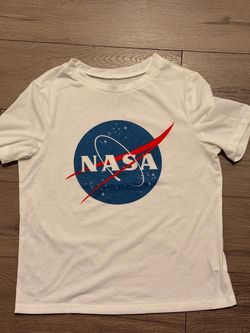 NASA Logo Kids White T-Shirt