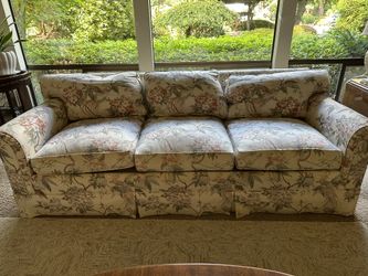 Free sofa and 2 matching chairs. You pick up.