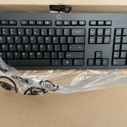 HP Slim Wired Keyboard - Brand New in Box 