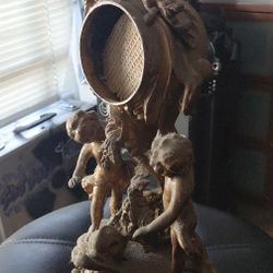 Antique Bronze Table Counter Clock 