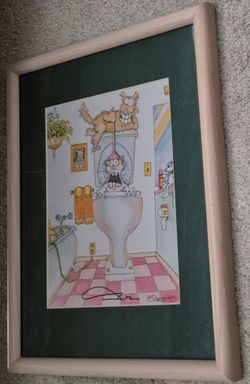 Steve Gibb Signed Framed Comic Art Print (Skokie)