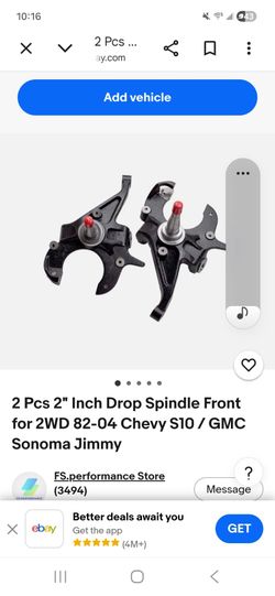 Chevy S10 , 82 -2002 ,2inch drop spindles