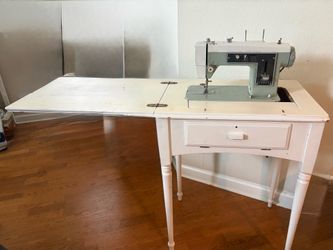 Vintage Sears/Kenmore sewing machine and table
