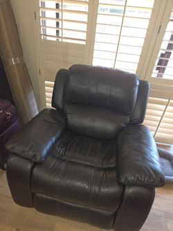 Black Leather Rocker Recliner