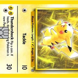 Pikachu Pokemon Credit Card Sticker Cover Skin