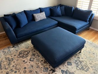 Crate & Barrel 3 piece sofa set