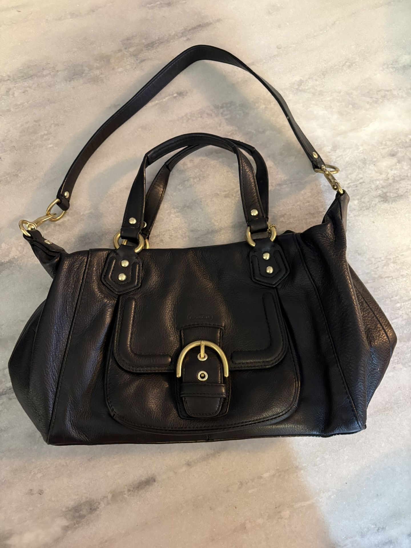 Coach Campbell Leather Satchel