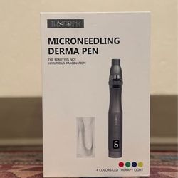 Microneedling Derma Pen with 4 Colors LED Therapy Light