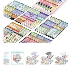 New ClinicalGuru Set - Nursing Clipboard with Storage and Heavy Duty Cheat Sheet Set