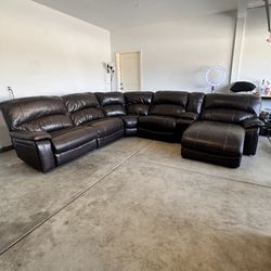 Can drop off Ashley Leather Sectional