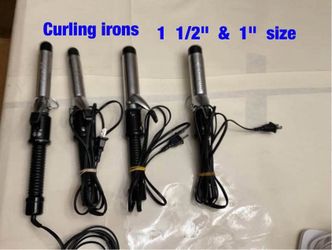 Curling irons : 1  1/2"  &  1"  size  -  $5  each