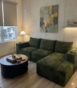Cloud Modular Sectional Sofa, Green - New In Box