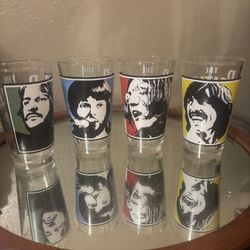The Beatles Glasses Set Of Four