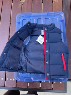 Janie and Jack blue puffer vest size 2T