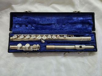 Silver  Student Flute with Hard Case