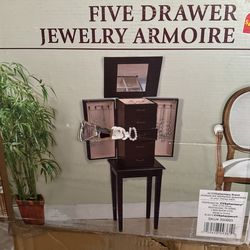 Home Exclusives Armoire Jewelry Five Drawers
