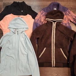 5 pcs THE NORTH FACE Hoodie, Cardigan etc good condition, size M/M  