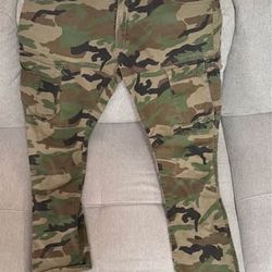 Smoke Rise Pants Mens 42x32 Camo Cargo Casual just $8 