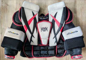 BRIAN'S RAZOR LIMITED EDITION TRIBAL GRAPHICS SENIOR LARGE HOCKEY GOALIE CHEST/ARM PROTECTOR!!! RARE! DON'T MISS OUT! 🪒🚧🥅🏆🇨🇦😍