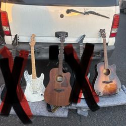 All 3 Guitars $250 OBO 2 Black Ones SOLD