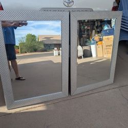 (2) Matching Framed Mirrors 31" x 43"