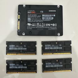 FIRM PRICE - Samsung 860 EVO 1 Terabyte SSD & 32gb of RAM