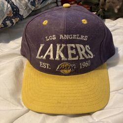 Vintage 90s Lakers Snapback Hat