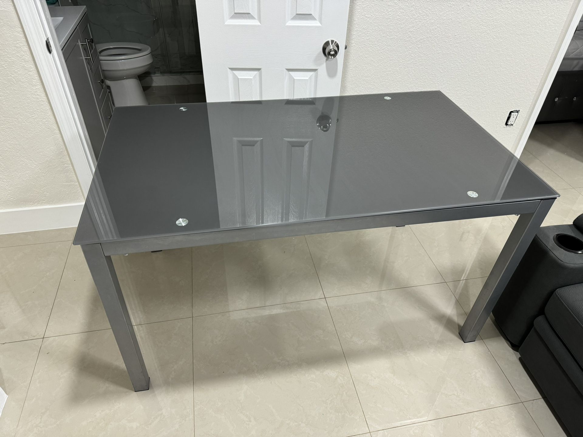 Modern dining table + chairs