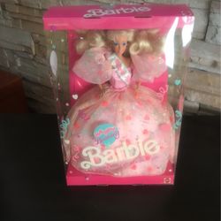 Happy Birthday Barbie Doll 1990 Mattel New 