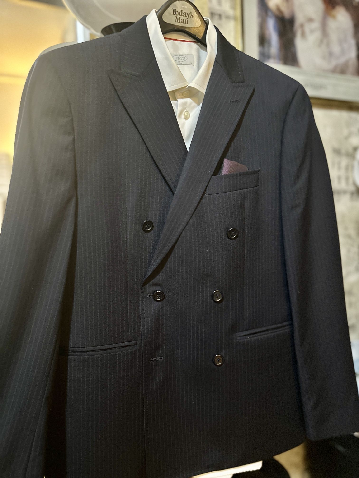 Michael Kors Charcoal Double-Breasted Blazer 40R