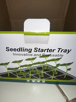 Seedling startee tray w/LED grow lights set of 2