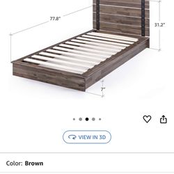 (Two) Twin size wooden bed frames
