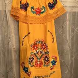 Yellow Campesino Dress XL