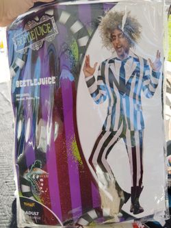Beetle Juice Costume (Adult Size)