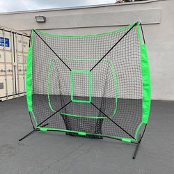 $55 (Brand New) Baseball & softball practice hitting & pitching 7x7’ net with bow frame, carry bag