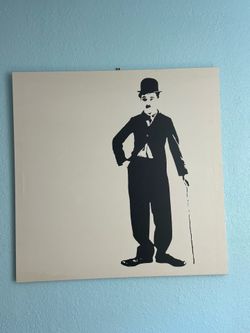Canvas Wall Art / Charlie Chaplin Artwork
