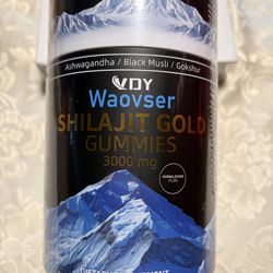 VDY Waovser Shilajit Gold Gummies 3000mg Ashwagandha Himalayan Pure