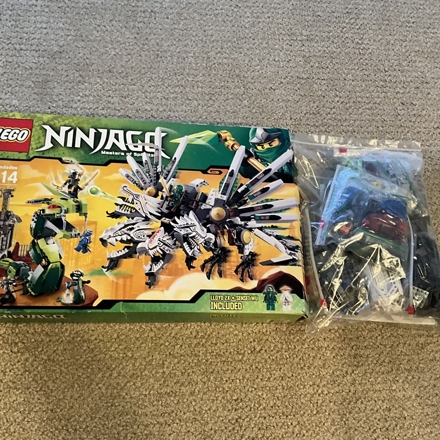 Lego Ninjago Epic Dragon Battle Set 9450 (100% Complete) for Sale