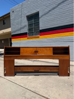 MCM Drexel Declaration Storage Headboard - Kipp Stewart - King Size