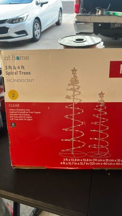 Christmas spiral trees