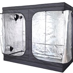 Grow Tents 96"X48"X78" High Reflective Grow Tent Indoor Grow Room for Planting Fruit Flower Veg with Removable Water-Proof Floor Tray 8x4
